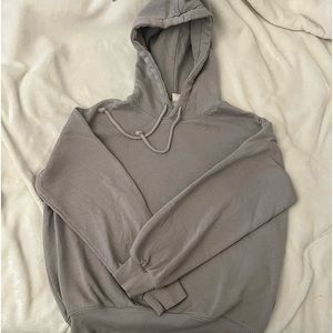 h&m grey basic hoodie